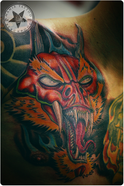 chine dragon by mania tattoo blackpool